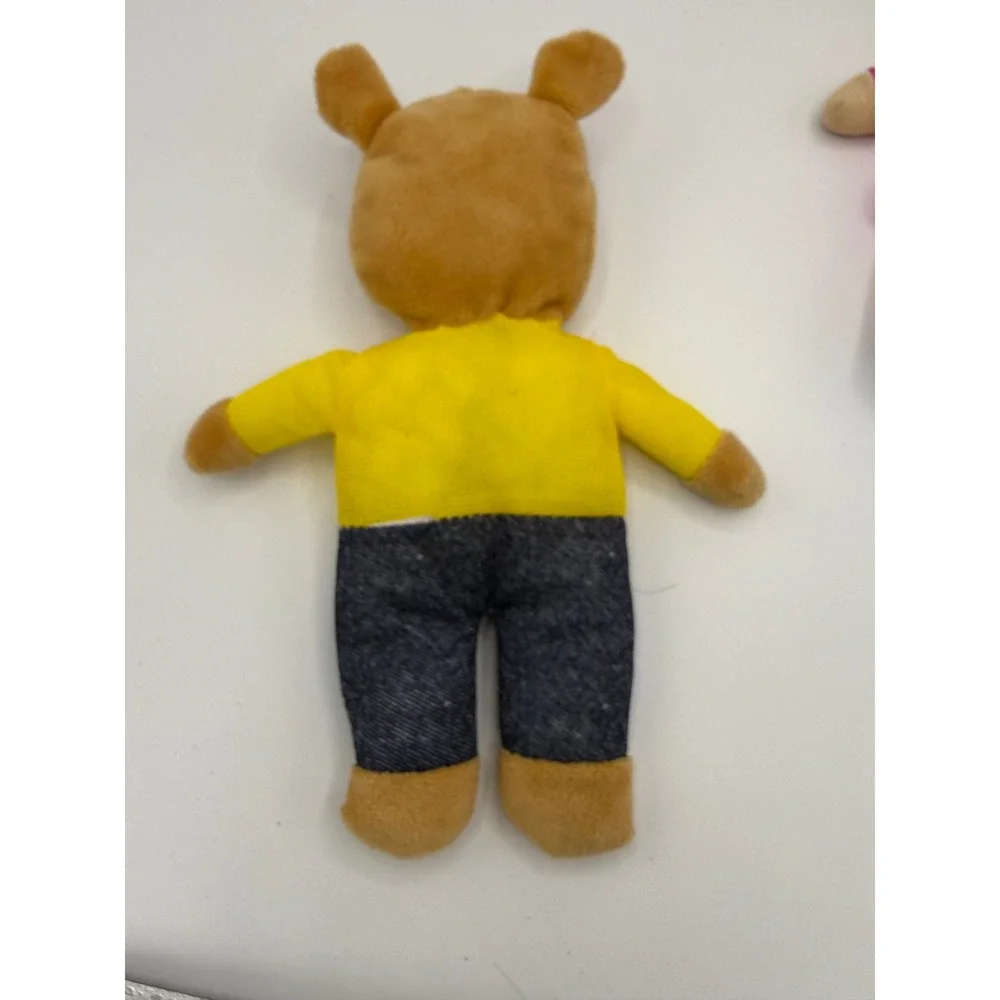 Lot of 3 Arthur PBS Kids Plush Toy Set Bean Bag Dolls